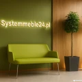sofa biurowa dwuosobowa - wizualizacja Systemmeble24 Bydgoszcz