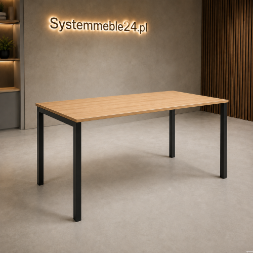 biurko proste, stelaż z regulacja wysokości 8cm system Contract