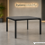 Biurko bench 120/140 z czarnym stelażem i antracytowym blatem – Systemmeble24.pl