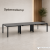 Biurko bench 6-osobowe 360/140 z czarnym stelażem i antracytowym blatem – Systemmeble24.pl