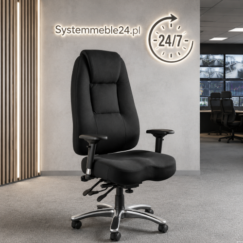 Fotel dyspozytorski do pracy 24/7 commander