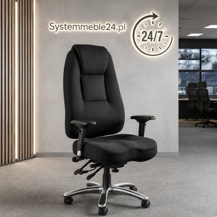 Fotel dyspozytorski do pracy 24/7 commander