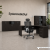 Zestaw mebli do gabinetu SM OFFICE 20 w kolorze venge – biurko, komoda i szafy