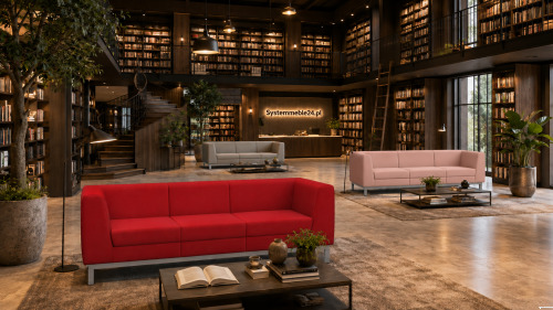 Sofy trzyosobowe do biblioteki i księgarni – elegancka strefa relaksu