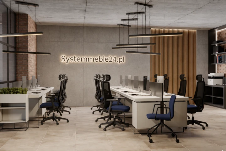 Ergonomiczne fotele biurowe BK 30 w aranżacji przestrzeni open space