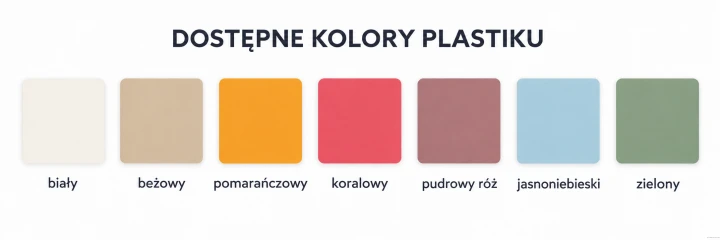 Dostępne kolory krzesła z tworzywa NU