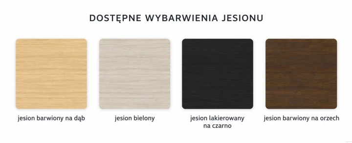 Kolory forniru jesionowego krzesła FLOS
