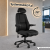 Fotel do pracy 24/7 ATLAS w czarnej tapicerce – ergonomiczny model do pracy całodobowej
