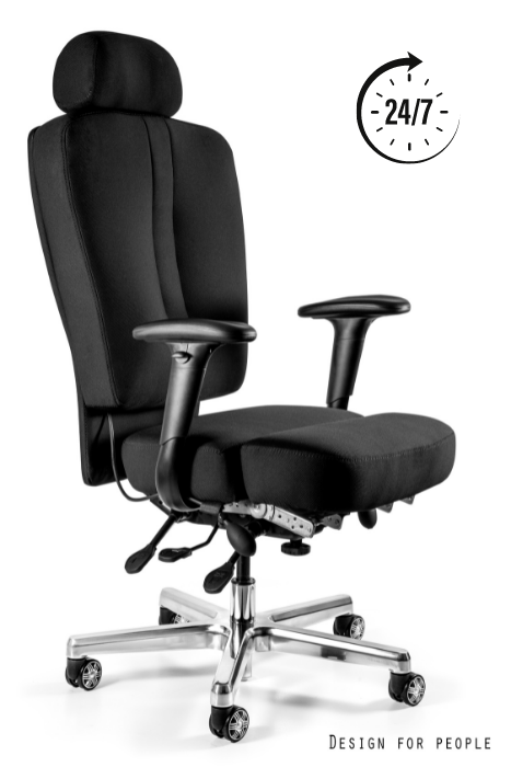 Fotel Major UNIQUE 24/7 – ergonomiczny fotel do pracy zmianowej, widok przód