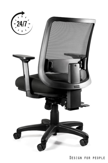 Fotel Saga M UNIQUE 24/7 – wytrzymały fotel ergonomiczny do pracy zmianowej