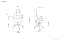 Fotel Commander UNIQUE 24/7 – wymiary techniczne fotela