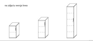 Szafa biurowa szerokość 40, trzy wysokości 