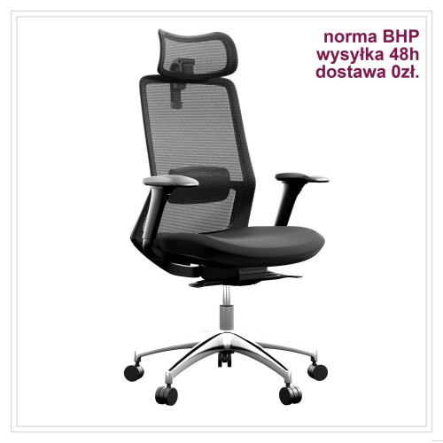fotele obrotowe do biura z zagłówkiem