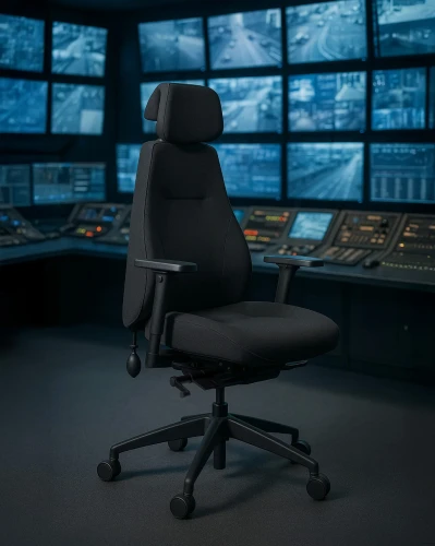 Fotel ICE UNIQUE 24/7 – ergonomiczny fotel biurowy do pracy całodobowej w centrum monitoringu