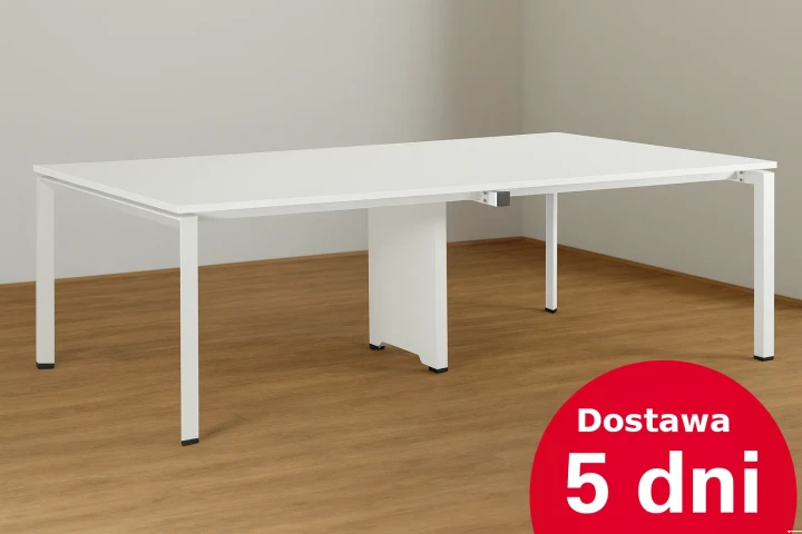 stół konferencyjny na 6-10 osób z metalową podstawą - dostawa w 6 dni