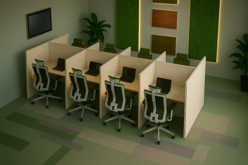 zestaw mebli do call center 8 stanowisk plus