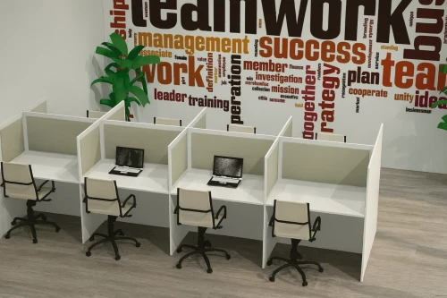 zestaw mebli do call center 8 stanowisk plus panele akustyczne
