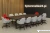 Stół konferencyjny z panelem drewnianym w tle – dla 8–16 osób. Stoły konferencyjne Warszawa, Katowice, Wrocław – SystemMeble24.pl.