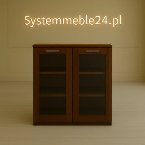 Komoda gabinetowa ze szkłem Maron