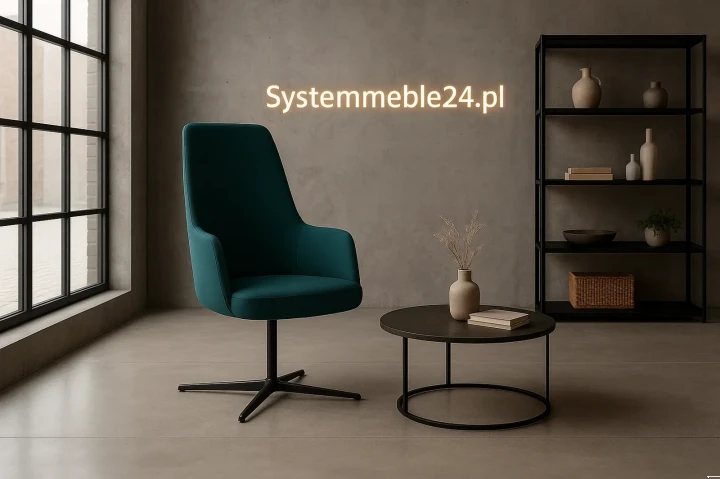 Fotel konferencyjny Luna w aranżacji loftowej , fotel do poczekalni wizualizacja Systemmeble24.pl Bydgoszcz