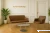 Sofa i fotel do biura w kolorze brąz w klasycznym gabinecie – Systemmeble24