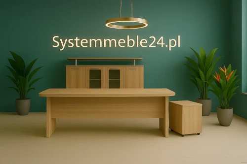 Meble gabinetowe Maron zestaw M-012 wizualizacja Systemmeble24.pl