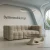 Nowoczesna sofa biurowa Elegance w jasnej przestrzeni premium – eleganckie wyposażenie gabinetu i biura zarządu