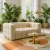 Sofa biurowa Elegance w luksusowym wnętrzu z marmurowym stolikiem – ekskluzywna sofa trzyosobowa do gabinetu i recepcji w Systemmeble24.pl