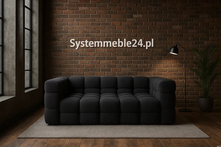 Sofa biurowa Elegance w stylu loft – trzyosobowa sofa do nowoczesnych gabinetów i recepcji industrialnych