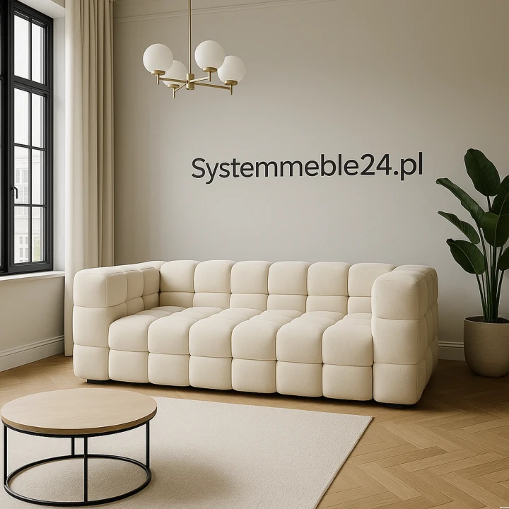 Luksusowa sofa Elegance z designerskim stolikiem – ekskluzywny mebel do gabinetu i stref reprezentacyjnych