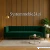 Luksusowa sofa biurowa Velvet w zielonej aranżacji – sofa premium do recepcji i stref VIP