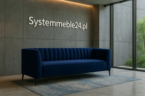 Sofa biurowa trzyosobowa Velvet w nowoczesnym holu biurowym – sofa premium do recepcji od Systemmeble24.pl Bydgoszcz