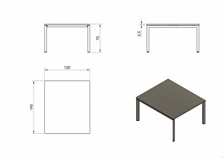 biurko bench wymiary