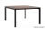 Biurko bench 120/140 na czarnym metalowym stelażu – nowoczesne stanowisko do biura