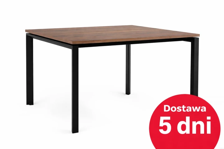 Biurko bench 120/140 cm na czarnym metalowym stelażu, nowoczesne biurko biurowe z dostawą w 5 dni