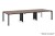 Nowoczesne biurko bench 360/140 z czarnym stelażem metalowym