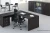 Biurko gabinetowe 28 mm w kolorze venge – minimalistyczne biuro