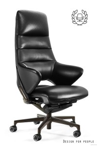 Fotel gabinetowy OMEGA – skóra naturalna premium./UNQUE