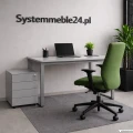 Stanowisko pracy z kontenerem  – wizualizacja System meble Bydgoszcz