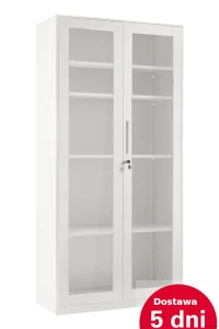 SZAFA AKTOWA ZE SZKŁEM, METALOWA 3 KOLORY 