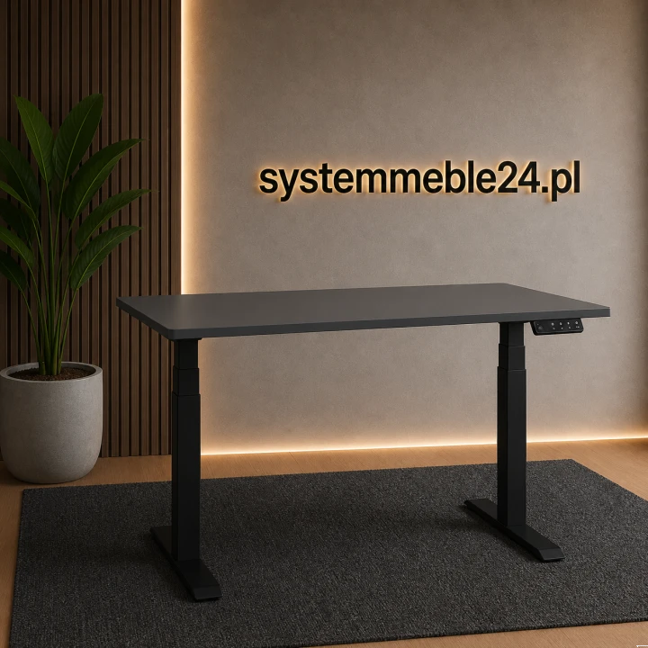 Biurko elektryczne do biura i home office – panel LED oraz port USB-C