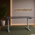 Biurko elektryczne A I 160x70 ze stelażem szarym – nowoczesne biuro premium