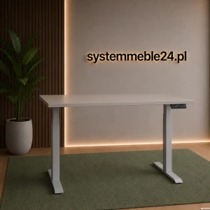 BIURKO ELEKTRYCZNE A I - 180/80/60-128h, szary stelaż  
