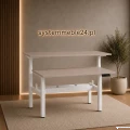 Nowoczesne biurko elektryczne ACTIVE II Bench z podwójnym blatem  – ergonomiczne meble biurowe