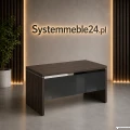 Biurko gabinetowe LINEART 180/85 z blendą akryl połysk – Systemmeble24.pl