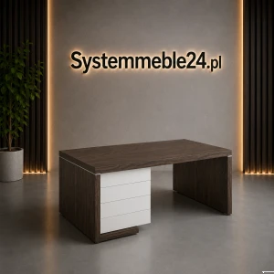 Biurko gabinetowe z kontenerem LINEART 160/85 
