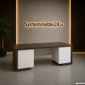Biurko gabinetowe z kontenerami LINEART 200/85 – system mebli gabinetowych premium