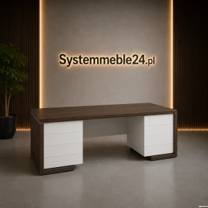Biurko gabinetowe z kontenerami LINEART 200/85    