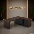 Biurko gabinetowe z kontenerem podporowym LINEART – system mebli gabinetowych