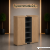 Komoda gabinetowa LINEART w kolorze dąb i antracyt korpus wewnętrzny  – elegancka aranżacja gabinetu premium